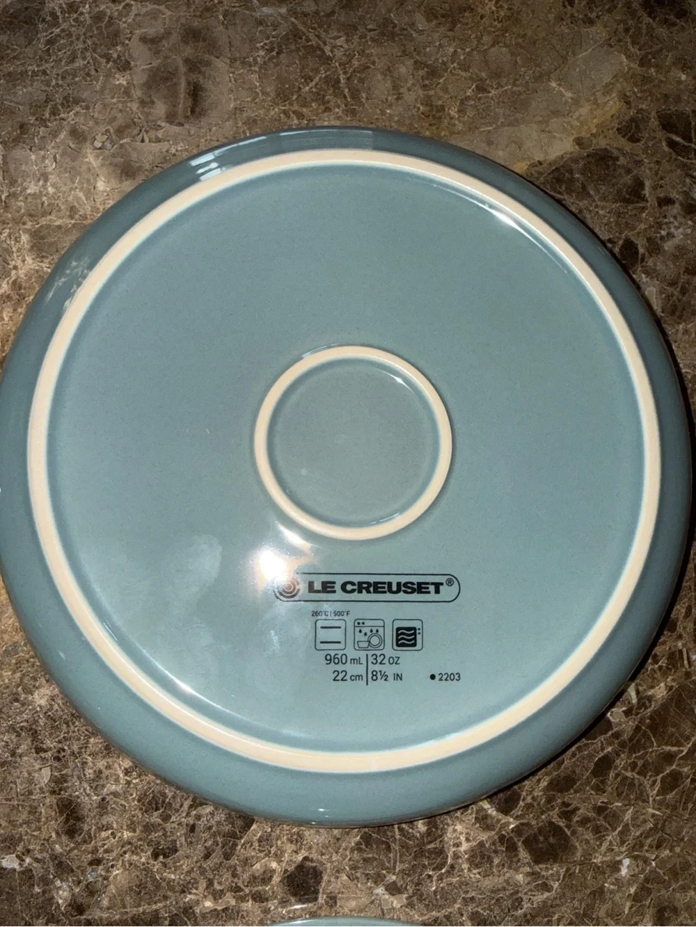 LE CREUSET COUPE SOUP PLATE SEA SALT, Set of 4